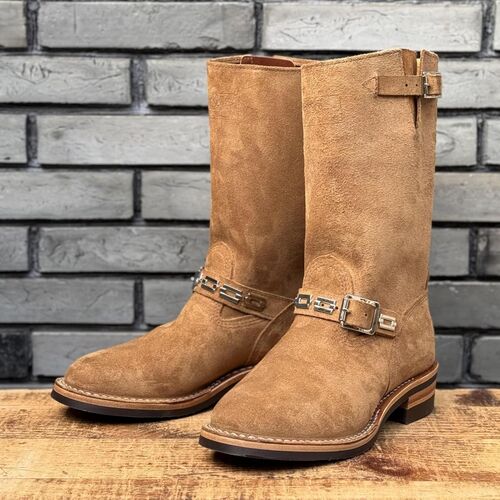  WESCO - Vintage Riding Boots Roughout British Tan Domane - 11inch