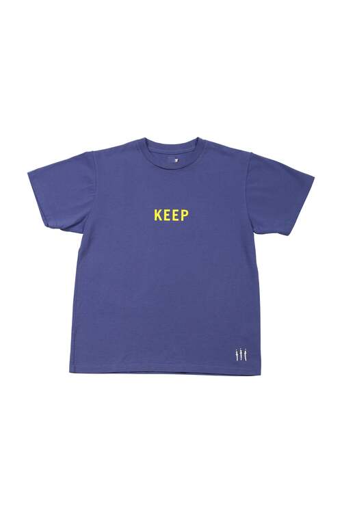  SUNSHINE+CLOUD - MOOMIN Collaboration T-shirt/KEEP - MOVING / ニョロニョロ - MARINE/YELLOW