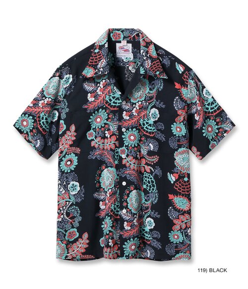  DUKE KAHANAMOKU - SPECIAL EDITION “HANAHOU FLOWER” (SHORT SLEEVE) - BLACK