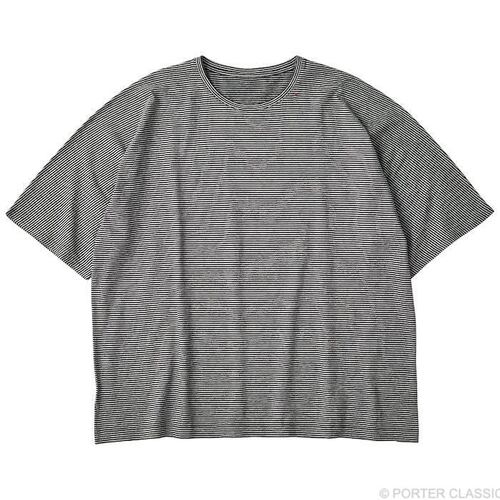  Porter Classic - H/W BEATNIK BORDER ISLAND SHIRT - GRAY/BLACK