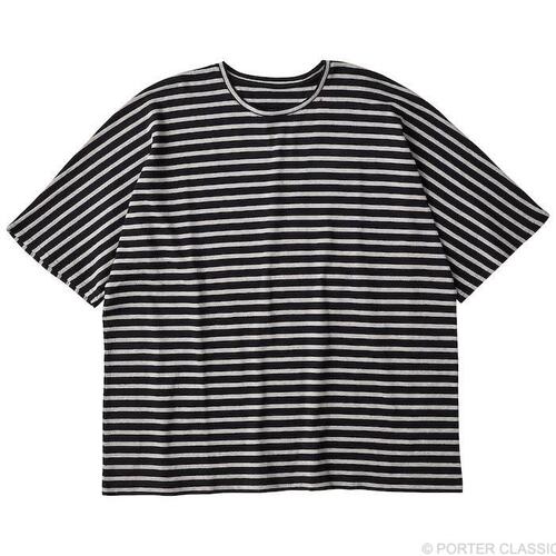  Porter Classic - H/W BEATNIK BORDER ISLAND SHIRT - BLACK