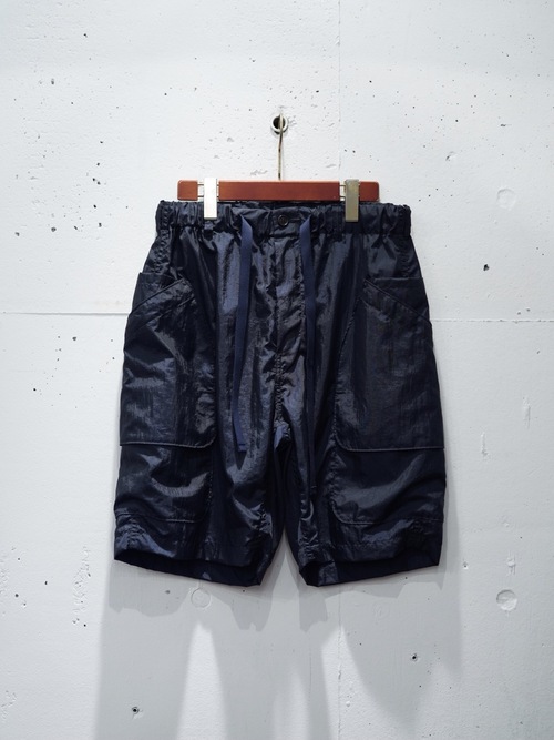  POST OVER ALLS - E-Z DEE's Shorts : crinkle nylon taffeta navy