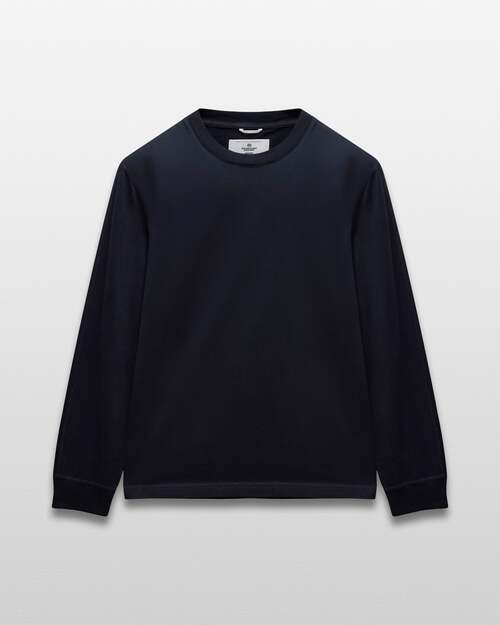  REIGNING CHAMP - MIDWEIGHT JERSEY STANDARD LONG SLEEVE - NAVY