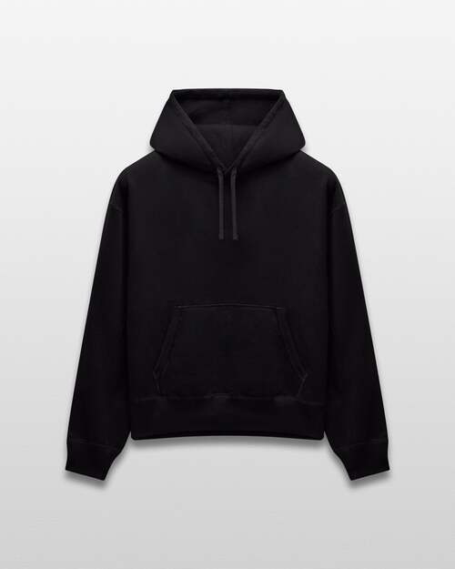  REIGNING CHAMP - MIDWEIGHT TERRY RELAXED HOODIE - BLACK