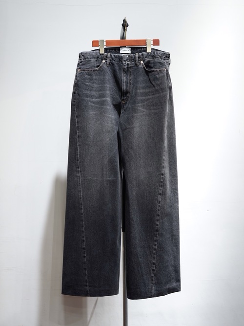  TANAKA - BOY JEAN TROUSERS - DARK GRAY