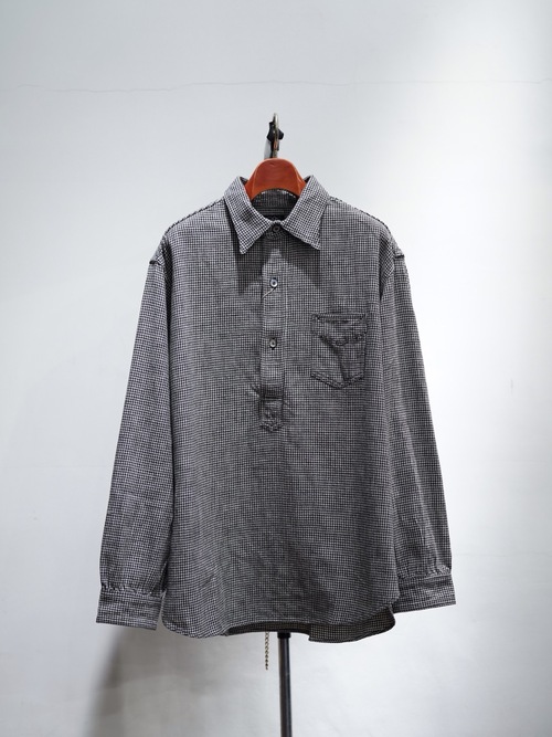  POST OVER ALLS - Frontier : cotton flannel blk x wht