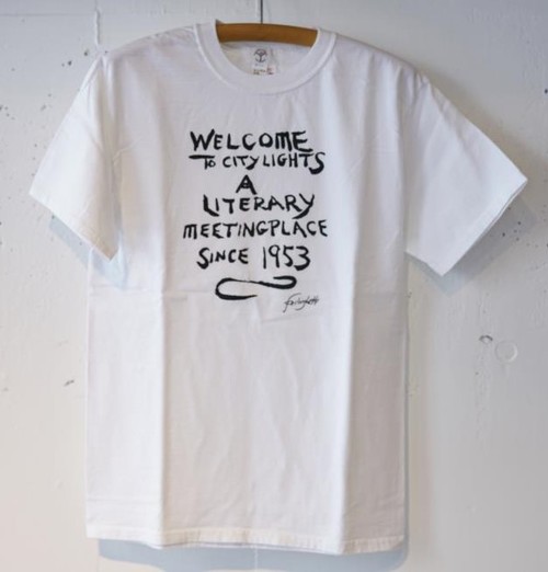  CITY LIGHTS BOOK STORE -FREE THINKERS TEE - WHITE