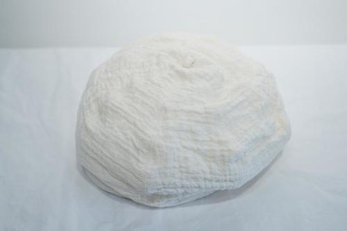  Porter Classic - SASHIKO LINEN PREMIUM SOFT BERET - WHITE