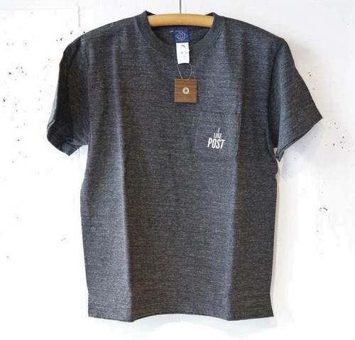  POST OVER ALLS -I LIKE POST Tee - BLACK HEATHER