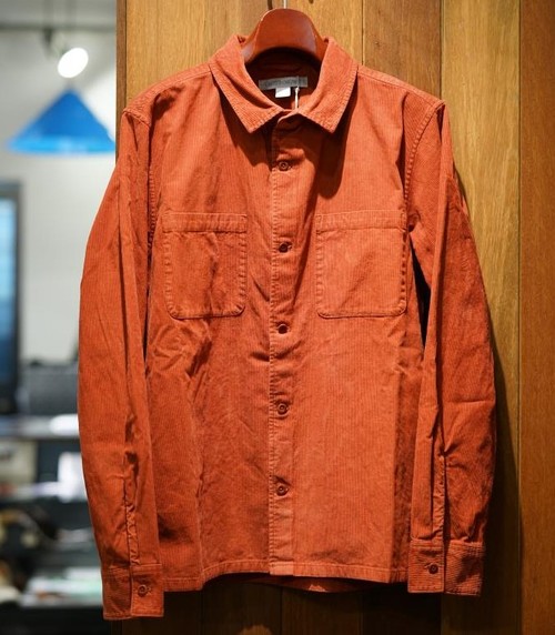  OUTER KNOWN - TOWNES CORDUROY SHIRT - HENNA