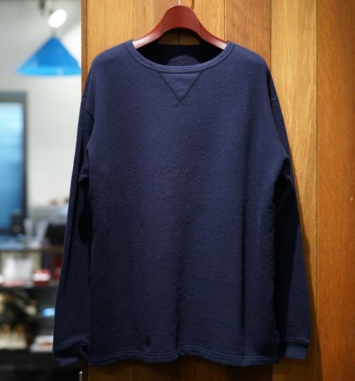 Porter Classic - FRENCH THERMAL CREWNECK - BLUE
