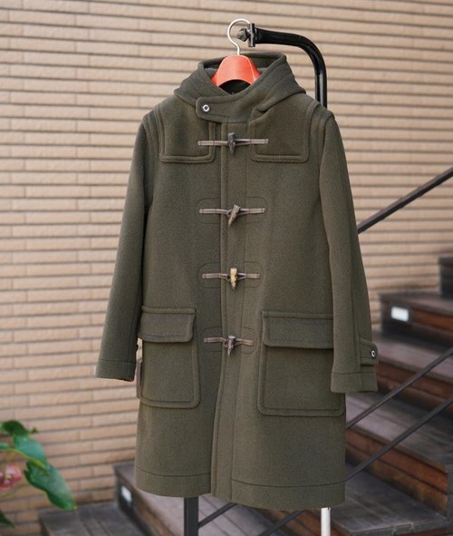  INVERTERE - NEWTON ABBOT LONG LENGTH DUFFLE COAT - OLIVE