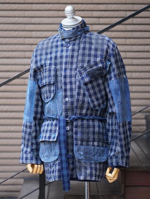  Porter Classic - H/W WAXED PALAKA JACKET - INDIGO