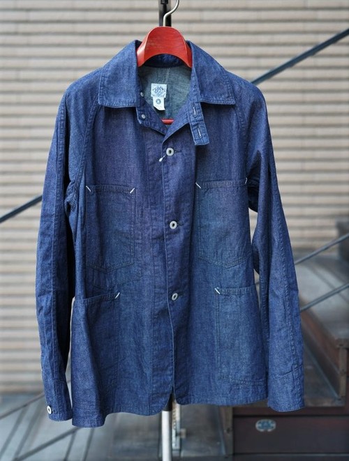  POST OVER ALLS - POST 42 5D - 5oz Blue denim indigo