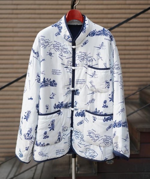 HARRY'S 【 Porter Classic - ALOHA CHINESE JACKET - WHITE ( Tops 