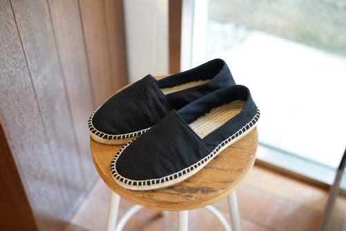  Porter Classic - ESPADRILLES (MENS) SASHIKO STRETCH - BLACK - 