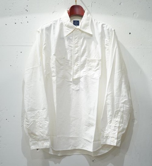  POST OVER ALLS - De Luxe - cotton oxford - white