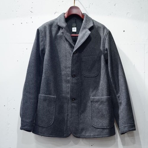  POST OVER ALLS - OK Rider 2 WM1 / wool melton - charcoal - 