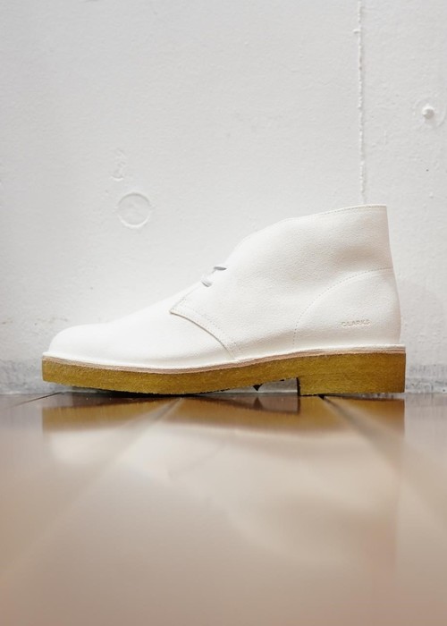  Clarks ORGINALS - Desert Boot 221 - White Suede