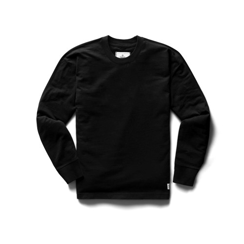  REIGNING CHAMP - MIDWEIGHT JERSEY LONG SLEEVE - BLACK
