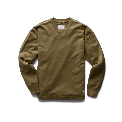  REIGNING CHAMP - MIDWEIGHT JERSEY LONG SLEEVE - MOSS
