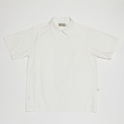  Yellow Rat - Round Collar Shirt - White