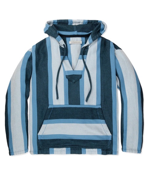  OUTER KNOWN - Baja Blanket Pullover - Blue Moon Channel Stripe