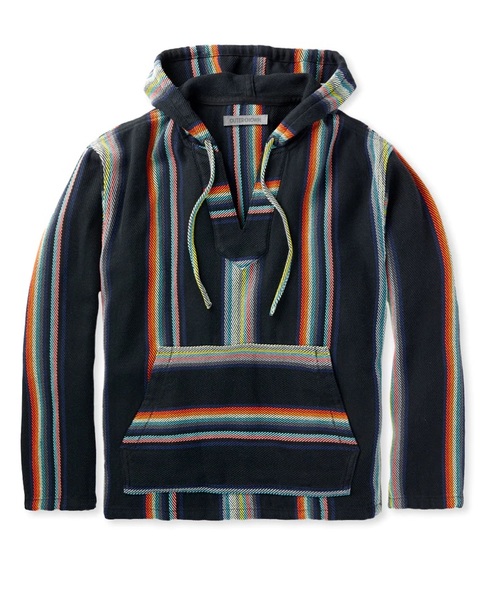  OUTER KNOWN - Baja Blanket Pullover - Baja Rainbow Stripe