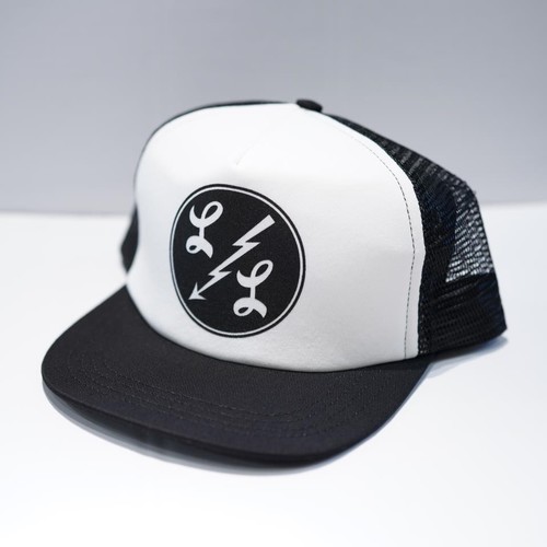  Langlitz Leathers - Mesh Cap / LL297 - BLACK / WHITE