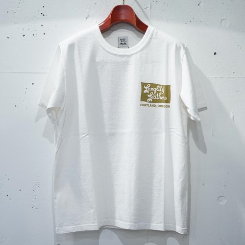 Langlitz Leathers - Short Sleeve Tee / LL297 - WHITE