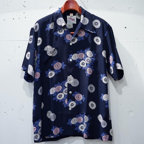  DUKE KAHANAMOKU - SPECIAL EDITION / CHRYSANTHEMUM (SHORT SLEEVE)- NAVY