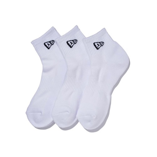  NEW ERA - SOCKS ANKLE 3 PAIRS - White