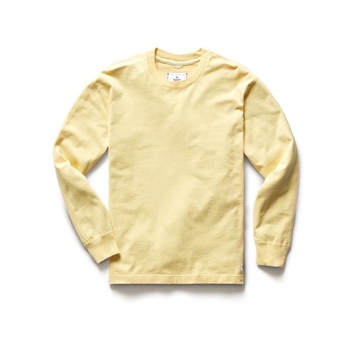  REIGNING CHAMP - MIDWEIGHT JERSEY LONG SLEEVE - CITRON