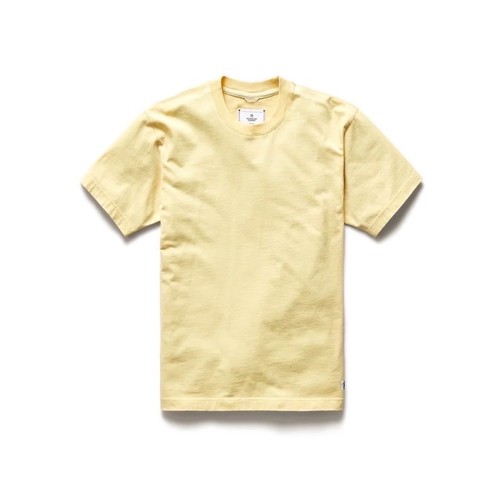  REIGNING CHAMP - MIDWEIGHT JERSEY T-SHIRT - CITRON