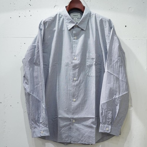  YAECA (MEN) - BUTTON SHIRT / WIDE - PIN CHECK