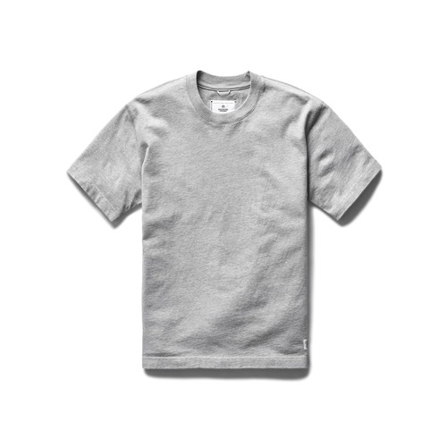  REIGNING CHAMP - MIDWEIGHT JERSEY T-SHIRT - HETHER GREY