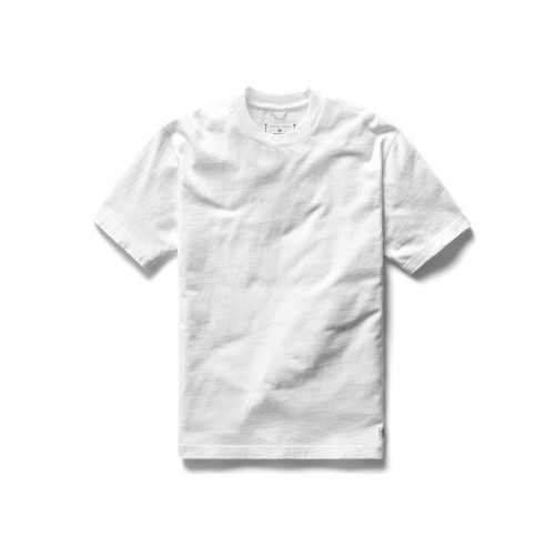  REIGNING CHAMP - MIDWEIGHT JERSEY T-SHIRT - WHITE