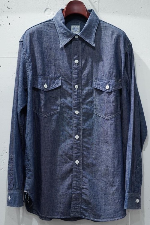  POST OVER ALLS - The NAVY CUT 2 / chambray - indigo