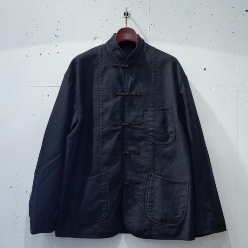  Porter Classic - MOLESKIN CHINESE JACKET - BLACK