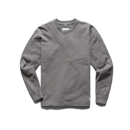  REIGNING CHAMP - MIDWEIGHT JERSEY LONG SLEEVE - QUARRY
