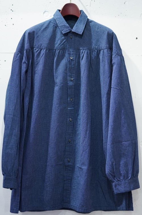  Porter Classic - LONG RIDERS SHIRT - INDIGO STRIPE