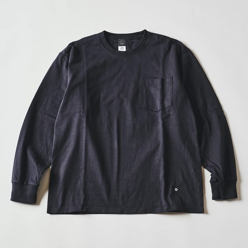  POST OVER ALLS - Crew Pocket Long Sleeve Tee / heavyweight jersey - charcoal