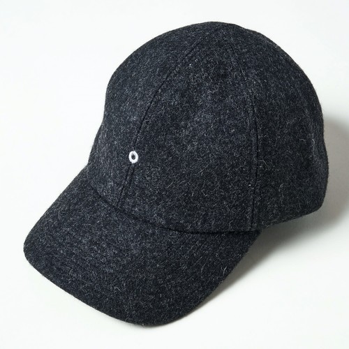  POST OVER ALLS - POST Ball Cap / wool melton - charcoal