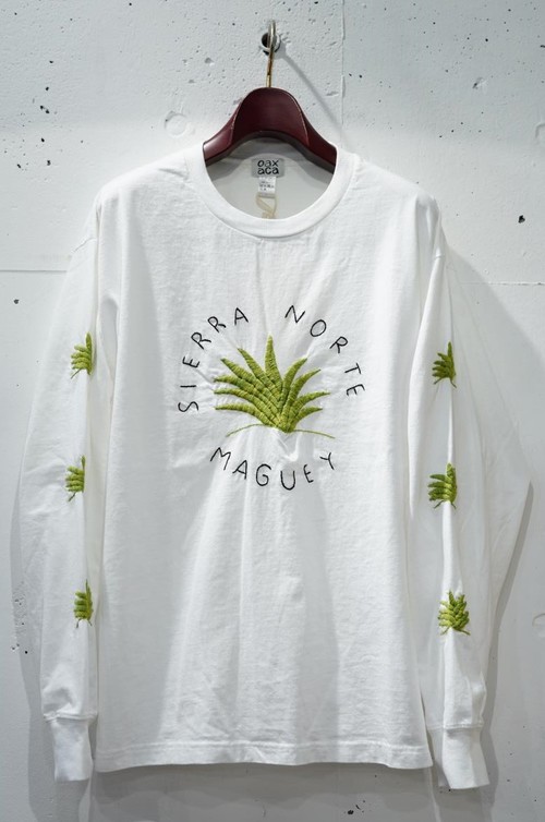  OAXACA - SIERRA NORTE MAGUEY L/S Tee - WHITE