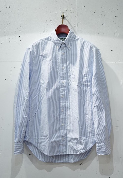  GITMAN VINTAGE - L/S Button Down Shirt / CLASSIC BLUE STRIPE OXFORD - BLUE