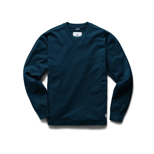  REIGNING CHAMP - MIDWEIGHT JERSEY LONG SLEEVE - DEEP TEAL